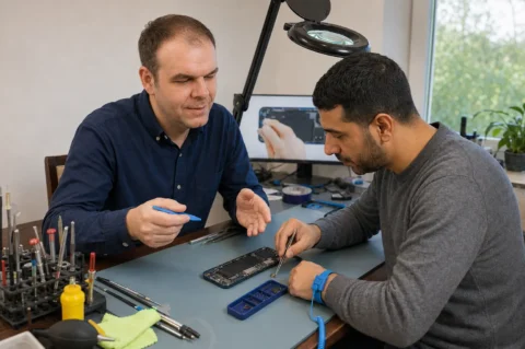 Praxisnahe Smartphone-Reparaturschulung mit ESD-Schutz