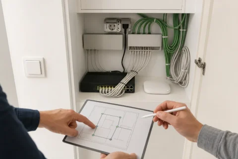 Projektberatung anhand einer professionell geplanten Netzwerkinstallation